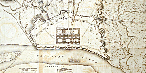 Plan of the Siege of Savannah, 1779