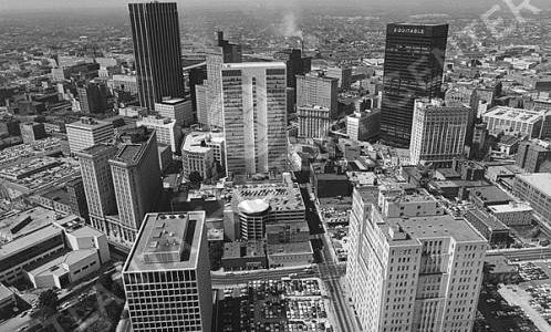 Atlanta Skyline Circa 1970