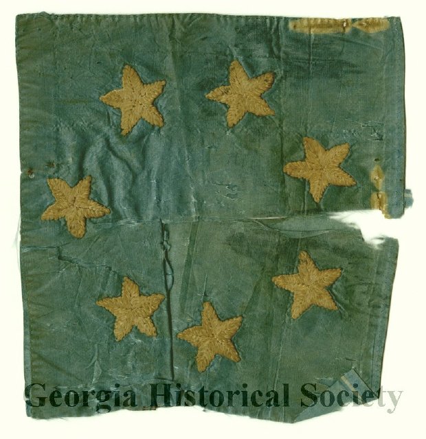 Confederate flag fragment, 1861