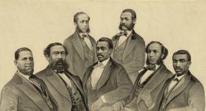 Photograph of the first black senator and representatives from Georgia