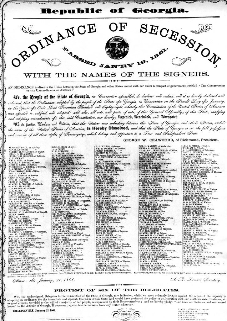 Ordinance of Secession 1861